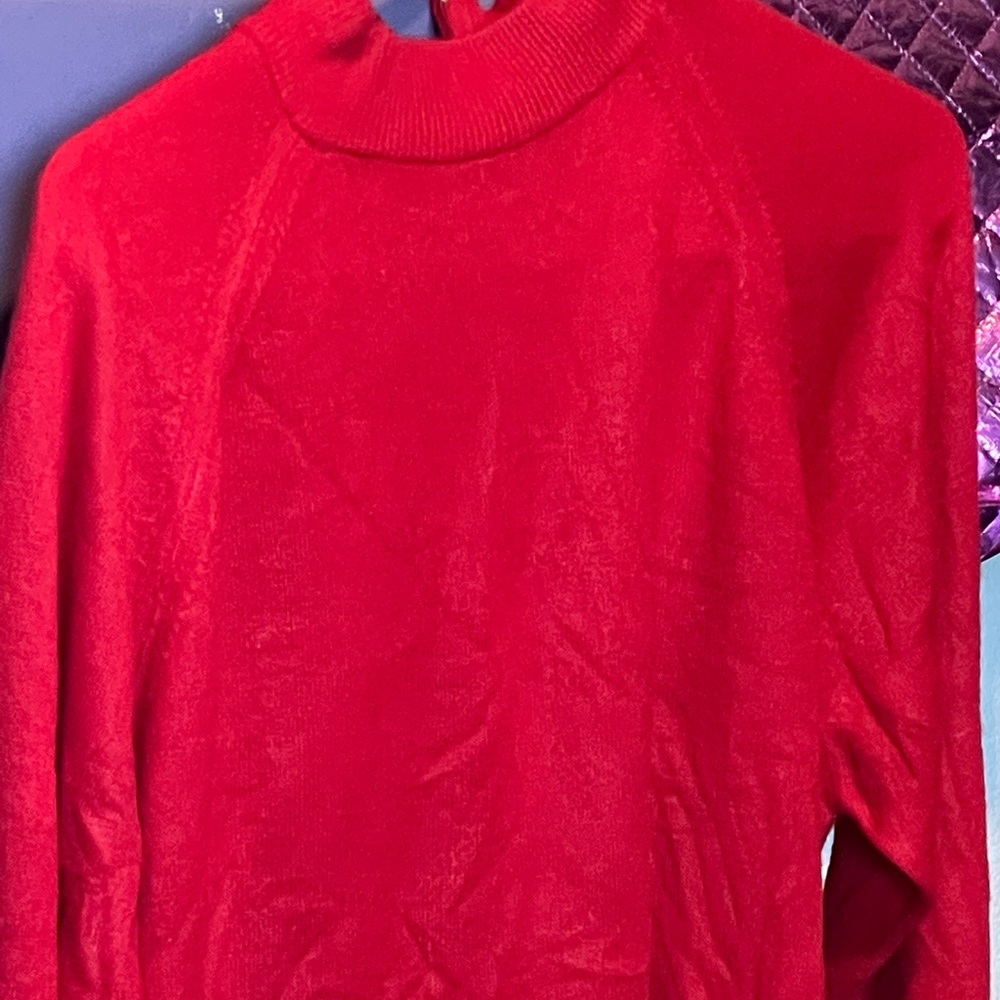 Vtg fine gauge acrylic sweater 60s soft long slv